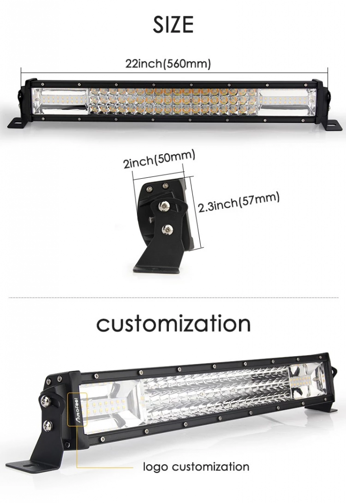 Best seller Strobe led light 24v 3 Rows 22inch Led Work Light 270w Strobe Led Light Bar for 4X4 Offroad lights Jeep Truck