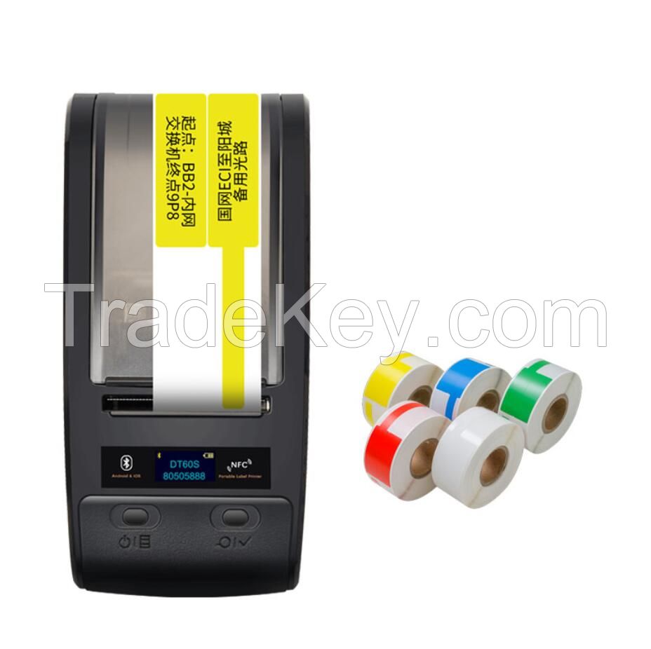 DeTong DT60S 2 inch Portable Thermal Transfer Printer for RFID Label, Fixed Assets Label Printing