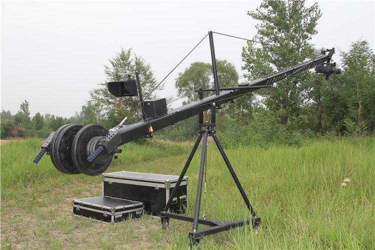 Remote head equilateral triangle cross section 8m jimmy jib camera cra