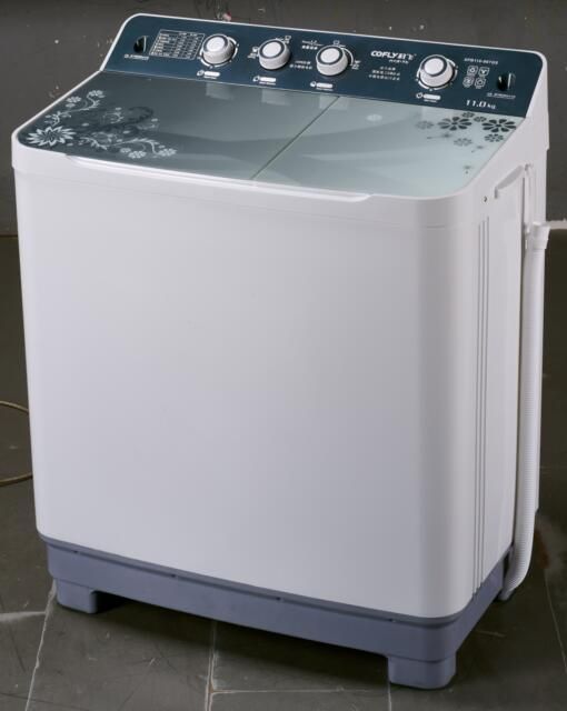 cheap glass cover portable semi automatic washing machine