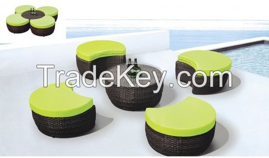 Poly rattan furniture set