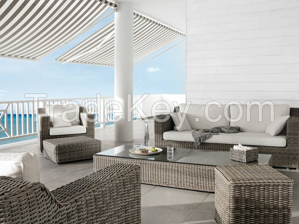 Poly rattan furniture set