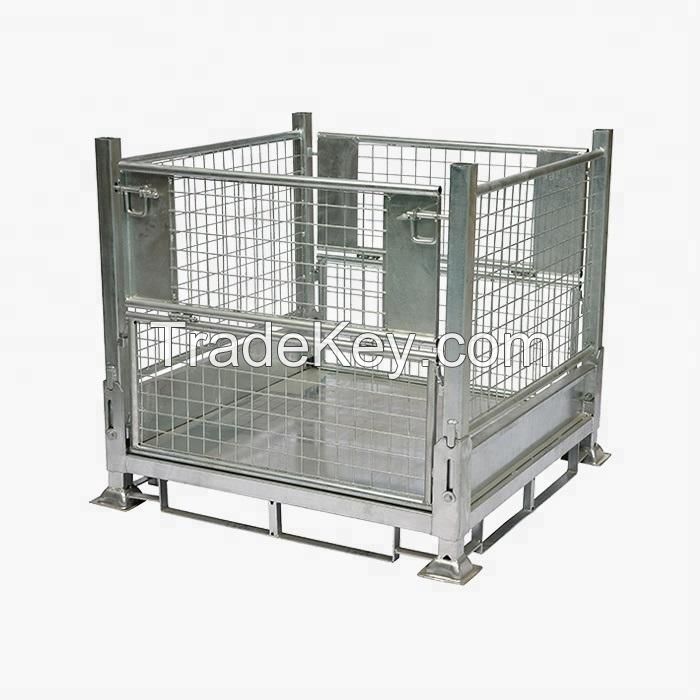 Foldable Collapsible Stackable Stacking Pallet Stillage Storage Logistic Transportation Post Cage Container Box Uld Unit Loading Devices