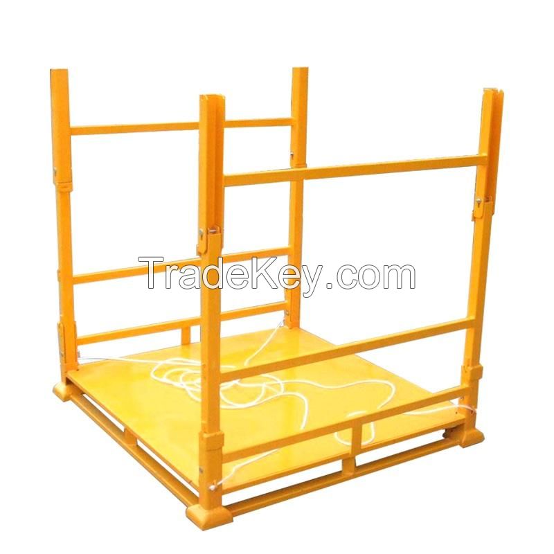 Foldable collapsible stacking stackable assembly Racks Pallet Stillage Storage Logistic Transportation Tyres Textile Roll