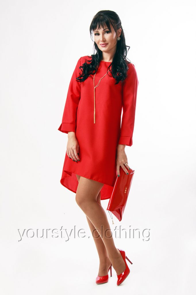 Knitted Dress "FreeStyle" Red
