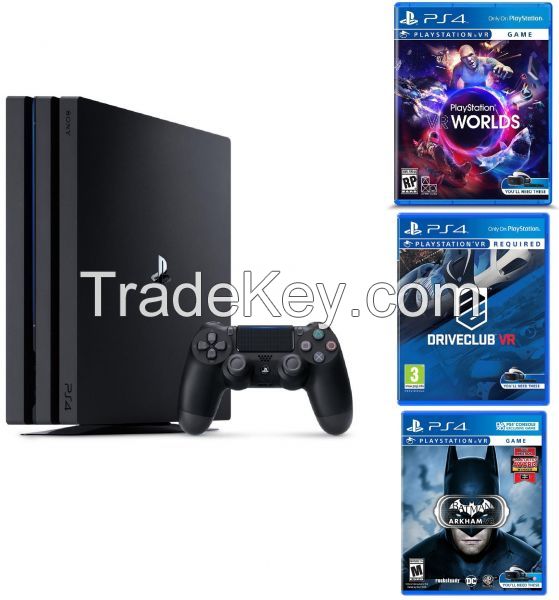 PlayStation 4 Pro 1TB Console + 8 Free Games + 2 controllers