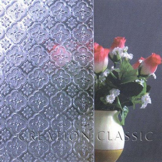 3~12 mm nashiji/flora/chinchilla patterned glass  decorative glass