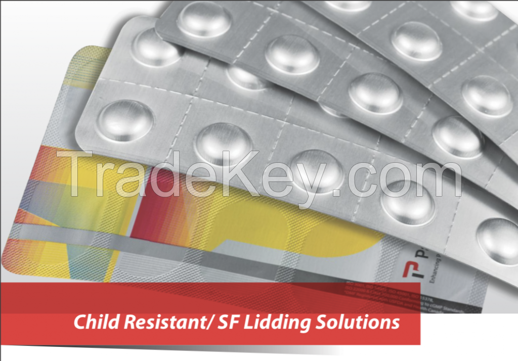 Pharmaceutical Primary Packaging (Cold Form, Blister Lidding foil, Laminates, Child Resistant packaging)