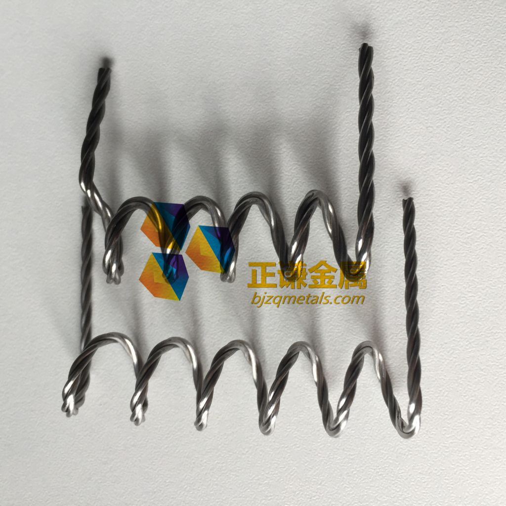 High purity 99.95%min tungsten twisted wire for PVD machine used