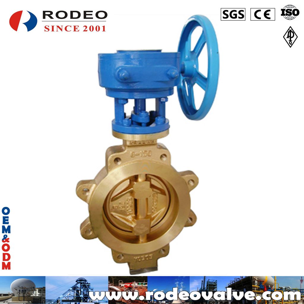 Bronze wafer butterfly valve