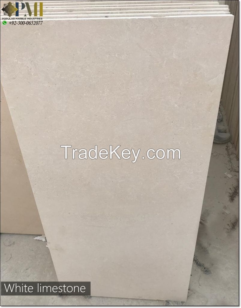 Pakistani white limestone for wall cladding