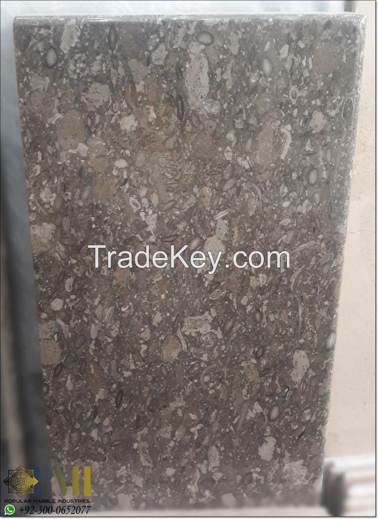 Fossil Gray marble for flooring tiles Oceanic gray tiles