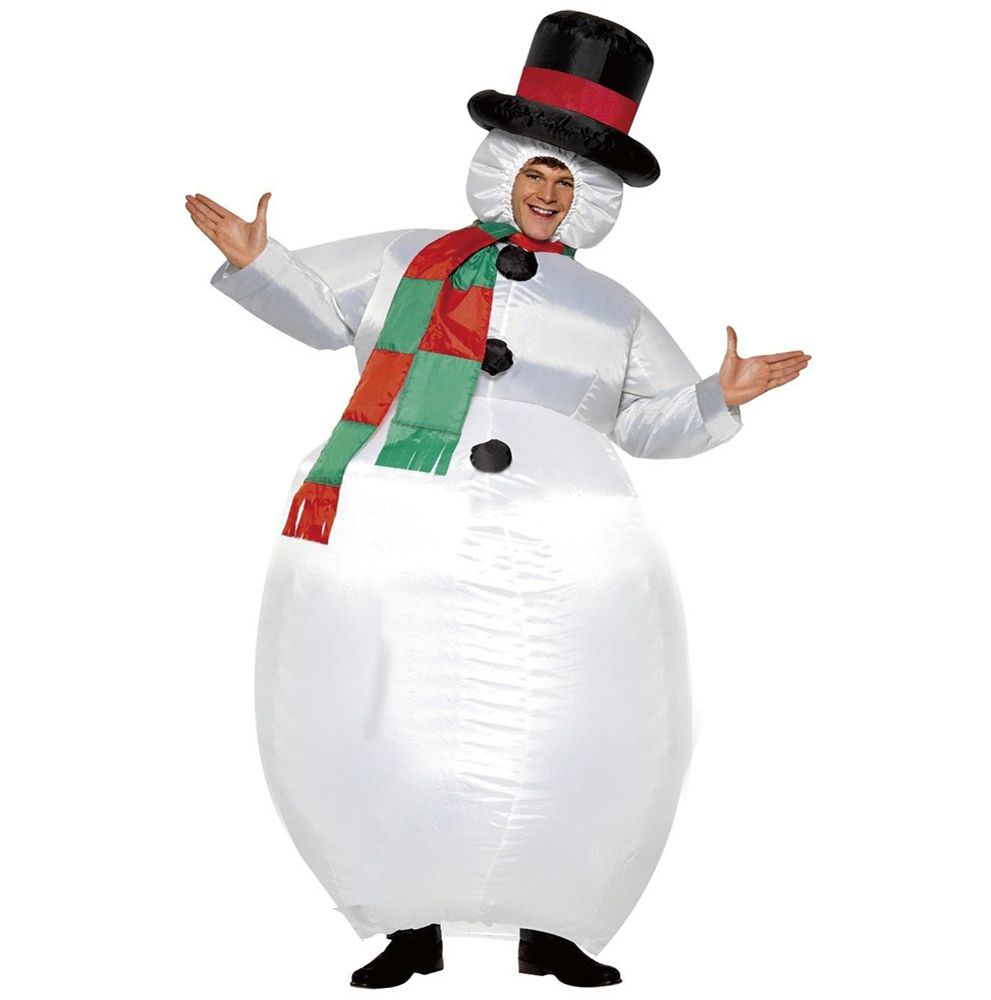 Adult Inflatable Snow Man Costume for Xmas Holiday Party