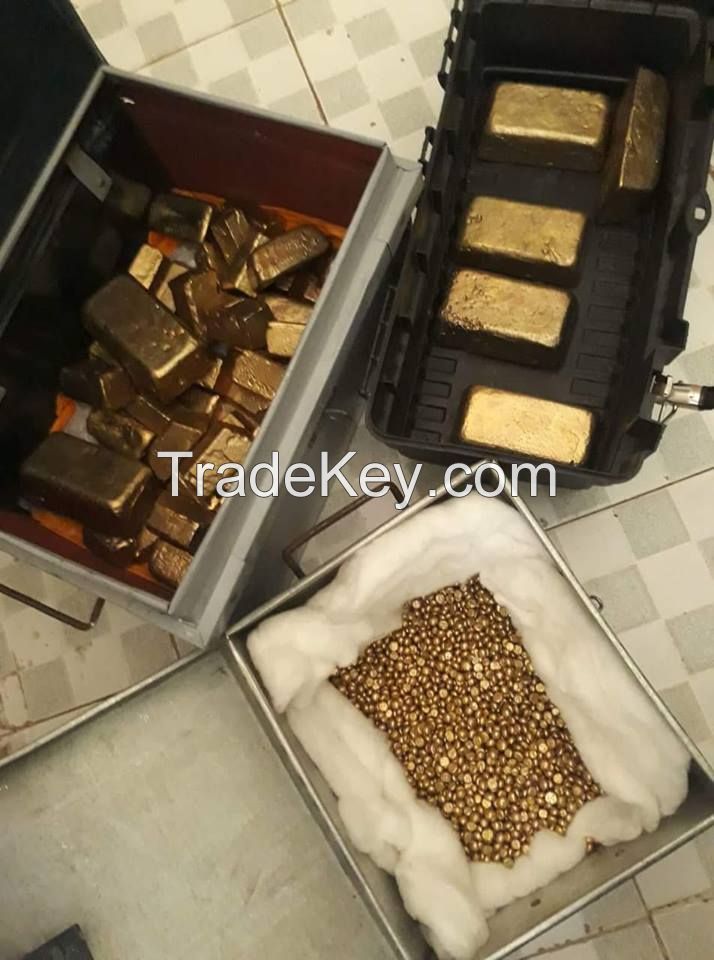 Gold bars, Gold nuggets
