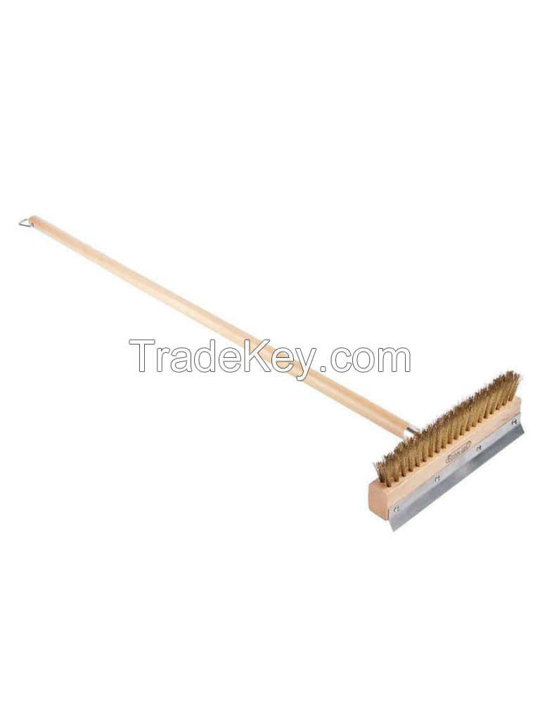 Heavy Duty Pizza Oven Brush with Scraper