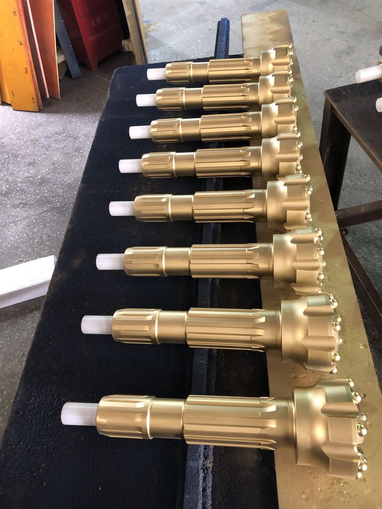 Rocking drilling DTH hammer bit QL40 127mm with concave spherical