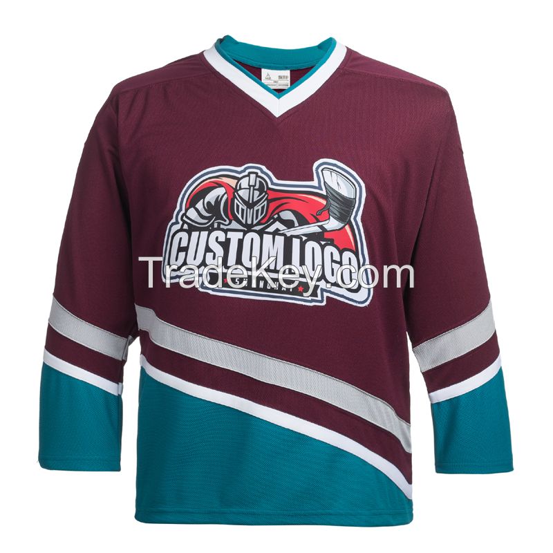 oem high quality canada popular ice hockey jersey custom made