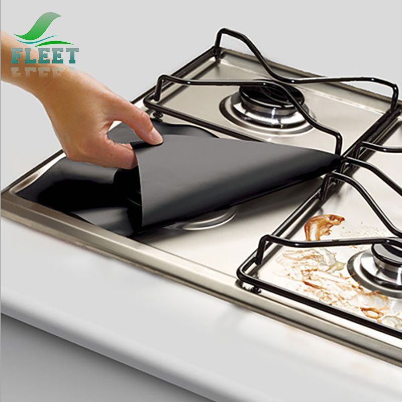 Kitchen Essentials Easy Cleaning Non-Stick Gas Stove Top Protector Liner Mat