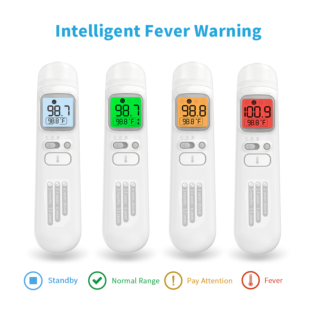 2019 upgraded new child dual mode Infrared Thermometer for Ear and Forehead temperature special for baby 