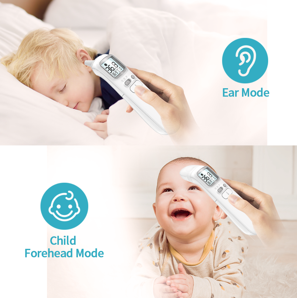 Aoj-20b Digital Infrared Ear Thermometer With Forehead Function Household Thermometer 