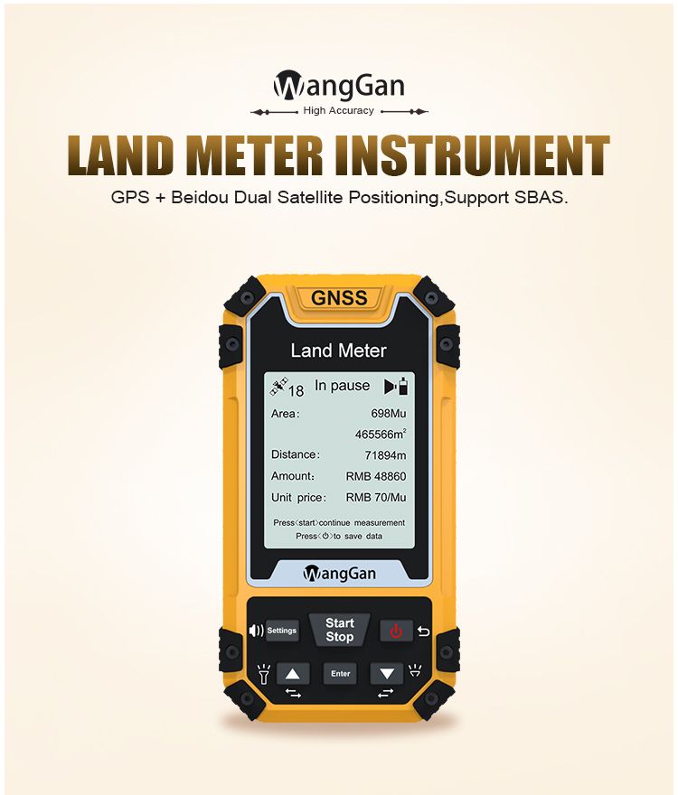 S1 New product handheld gps land meter measuring instruments acre counter survey equipment