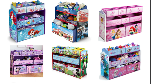 Cars 6 Bin Multi-bin Organizer