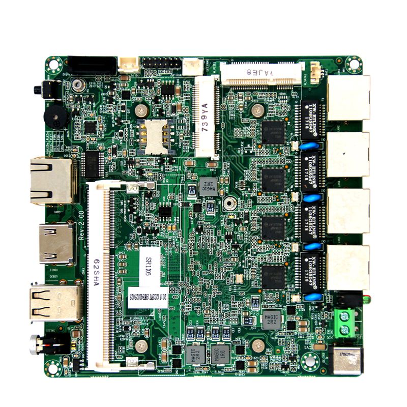 E3845/J1900\J1800\N2806\N2900 DDR3 8GB Ram Industrial Motherboard support 4* I211AT Gigabit Ethernet