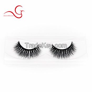  SY01 100% Real mink fur Wholesale natural looking 3d mink eyelashes private label