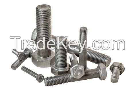 Hex head bolts and nuts