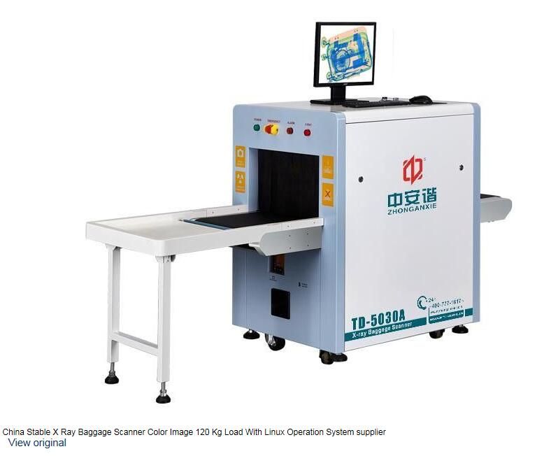 Xr5030a Stable X Ray Baggage Scanner Color Image 120 Kg Load With Linux Operation System