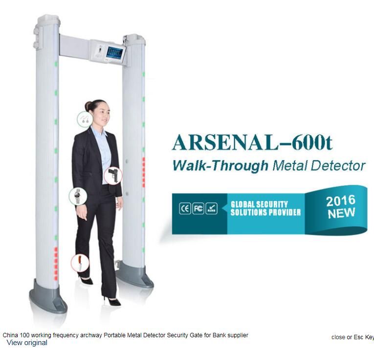 600t Multi Zone Metal Detector Self Diagnostic Full Body Metal Detectors For Conference