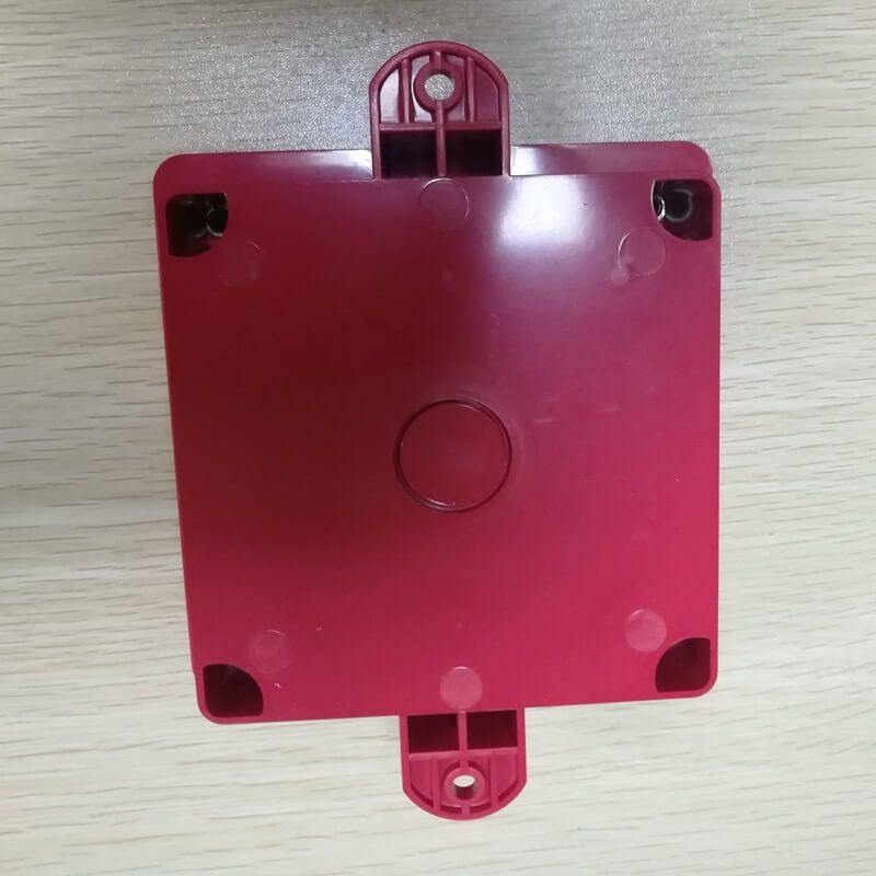 Red firefighting electric fire alarm bell can with water proof base