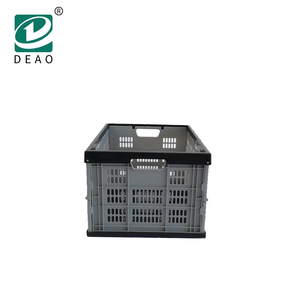 Mesh Style Foldable Plastic Storage Crate for Ftuits and Vegetables