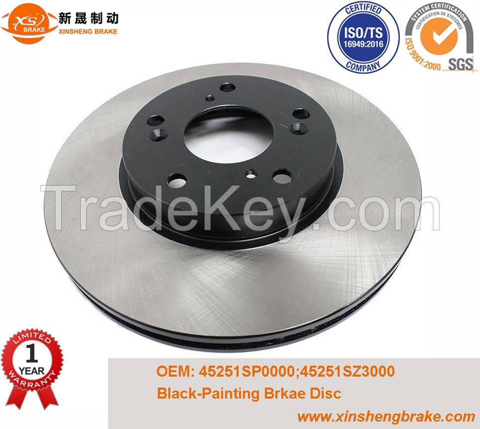 black-painted brake disc/brake rotor