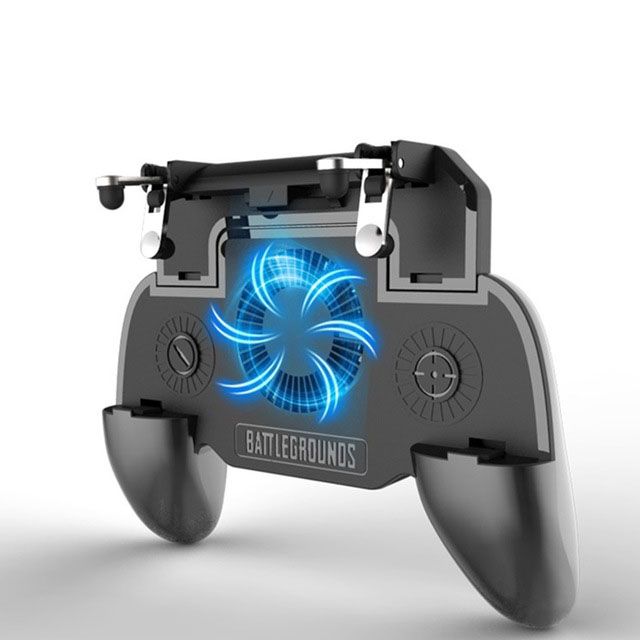 Gamepad For Pubg Mobile Trigger L1R1 Shooter Joystick Game Pad Holder Cooler Fan 2000mAh Power Bank