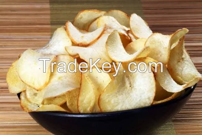 Cassava chips and banana chips