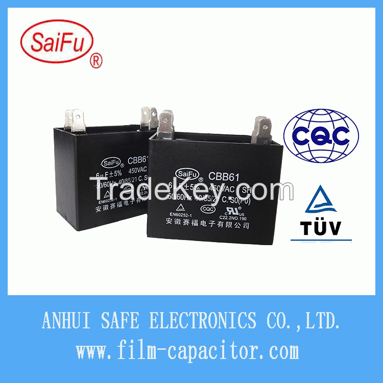 Manufacturer High Quality of AC Motor Cbb61 Capacitor