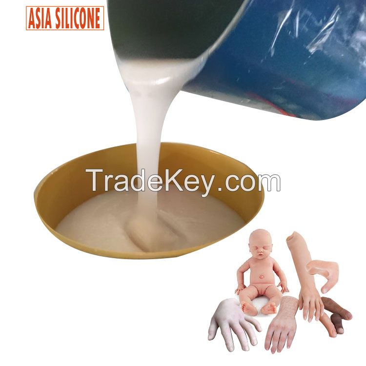 Platinum cure skin like Liquid silicone rubber for real life casting