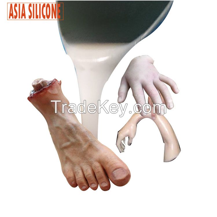 Platinum cure skin like Liquid silicone rubber for real life casting