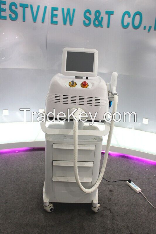 CE ISO TUV FDA Approved 1064nm 532nm 1320nm Q Switched Nd Yag Laser for Tattoo Removal