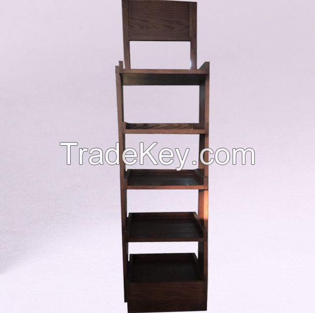 High quality floor Solid Wood display rack and wholesale wooden display