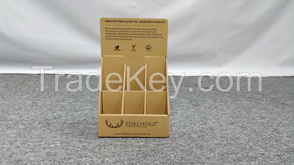 Wholesale Cardboard CountertopDisplay Kraft  Paper Retail PDQ Display