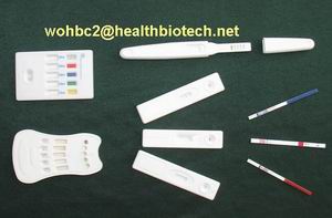 Pregnancy test (HCG),HIV,HCV,HbsAG,AFP,TB,LH,NGH,Syphilis,HBV,FOB,PSA,