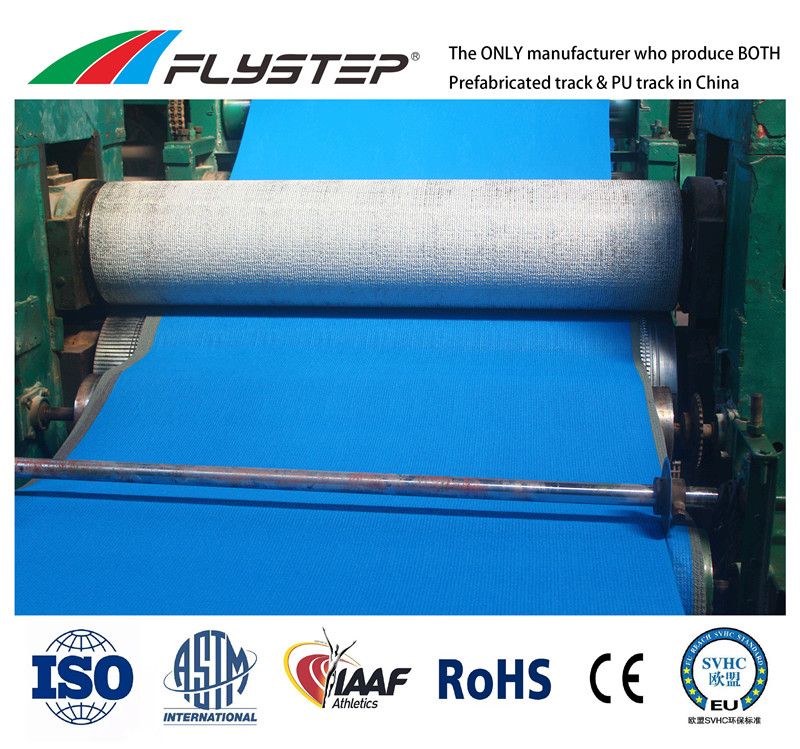 Anti-UV, Anti-Skid, Water-Resistance, Weather-Resistance, IAAF Prefabricated Rubber Running Track