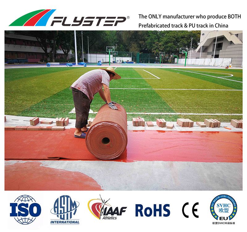 Professional Prefabricated Synthetic Rubber Running Racetrack Maker in China