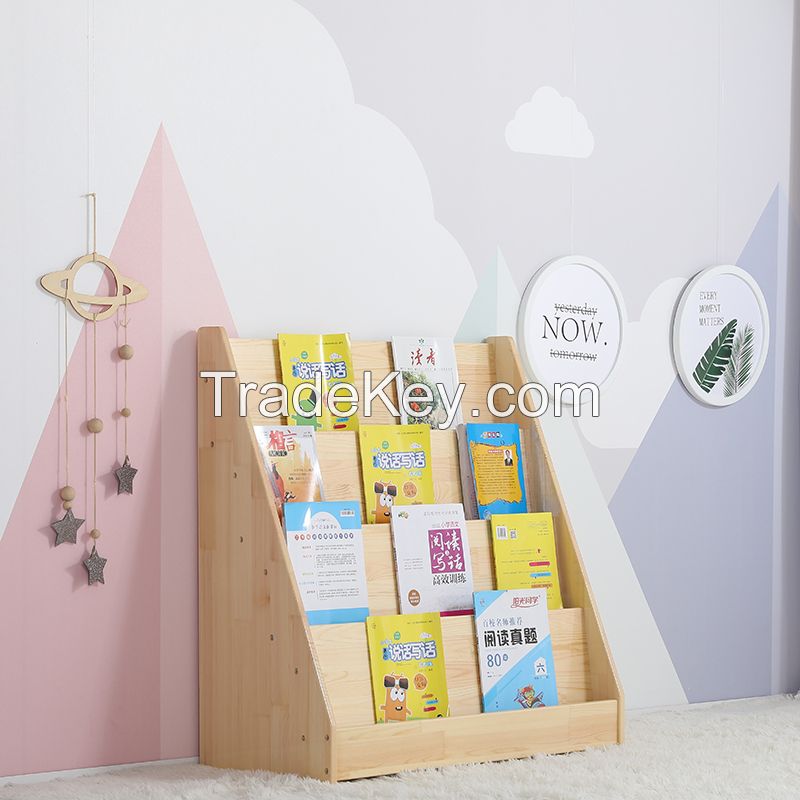 kids children preschool kindergarten school wooden book cabinet