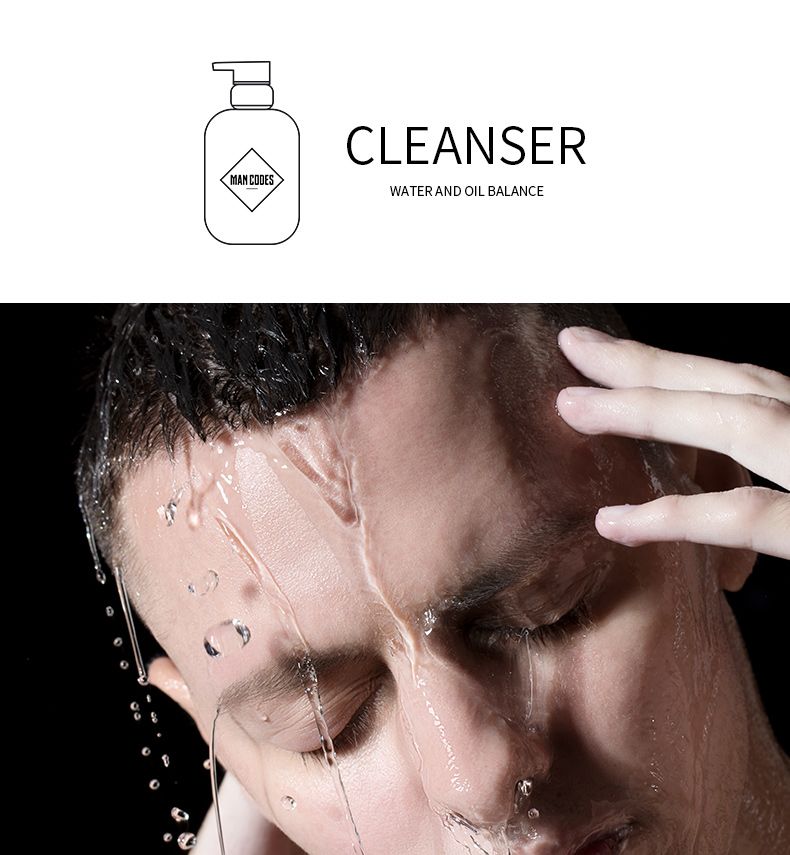 150ml Men Volcanic Mud Facial Cleanser Oil-control Deep Cleansing Moisturizing Foam Acne Treatment Facial Cleanser