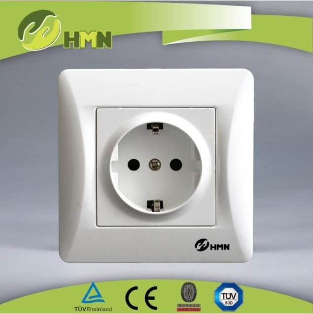 Ce TUV Certified EU Standard 1 Gang Schuko Socket