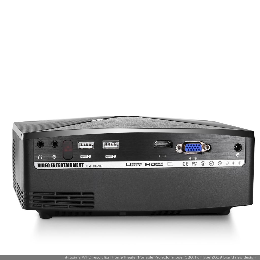 top sale model inProxima C80 mini led portable projector native 1280x720P, HD READY class better than laser Projector
