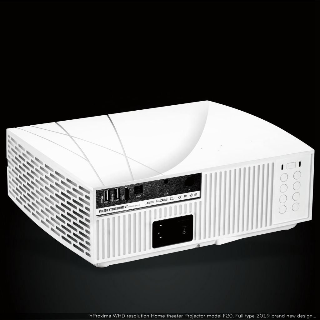 inProxima F20 projector 1280*800P resolution projector, with android os 6.01use for home cinema